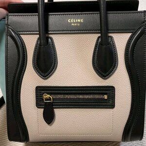 100% Authentic Celine limited edition nano suede cow skin luggage retail 4,000